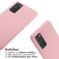 imoshion ﻿Coque en silicone avec cordon Samsung Galaxy S20 FE - Rose