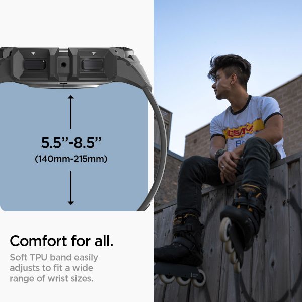 Spigen Rugged Armor™ Pro Case  Samsung Galaxy Watch 6 - 44 mm - Noir