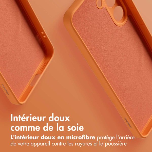imoshion Coque Couleur avec MagSafe Samsung Galaxy S25 - Neon Orange