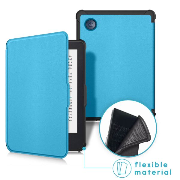 imoshion Slim Soft Sleepcover Kobo Clara 2E / Tolino Shine 4 - Bleu clair