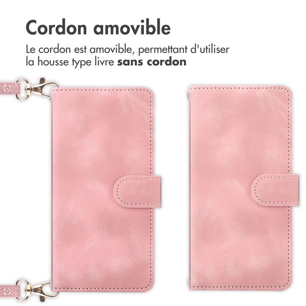 imoshion Etui de télephone portefeuille avec cordon Motorola Edge 70 - Rose