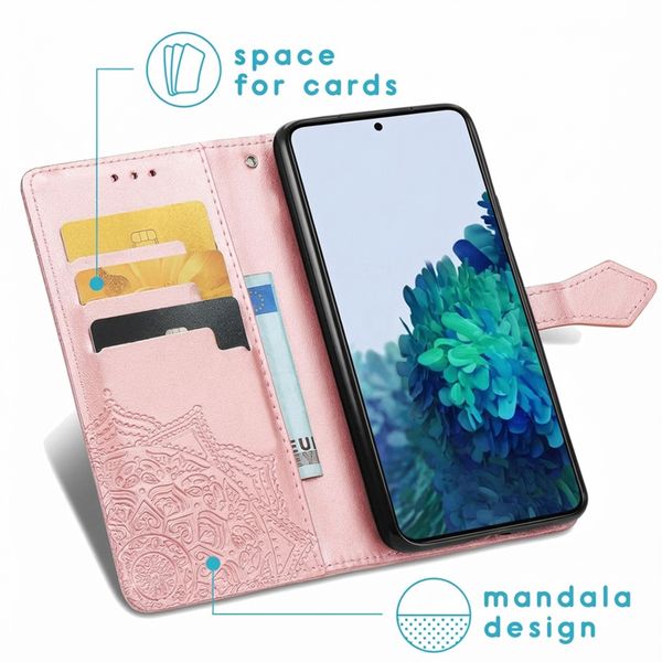 imoshion Etui de télephone Mandala Samsung Galaxy S21 - Rose Doré