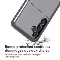 imoshion Coque arrière avec porte-cartes Samsung Galaxy S24 - Gris