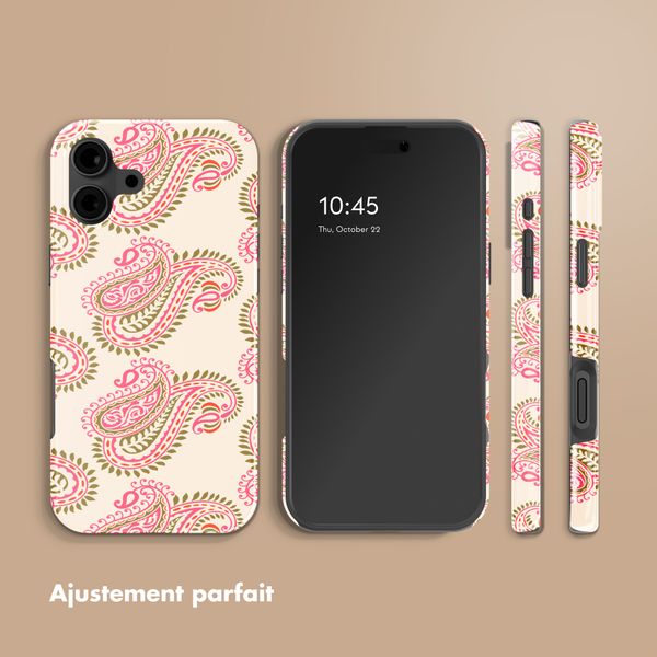 Selencia Coque arrière Vivid Apple iPhone 16 - Paisley Blush