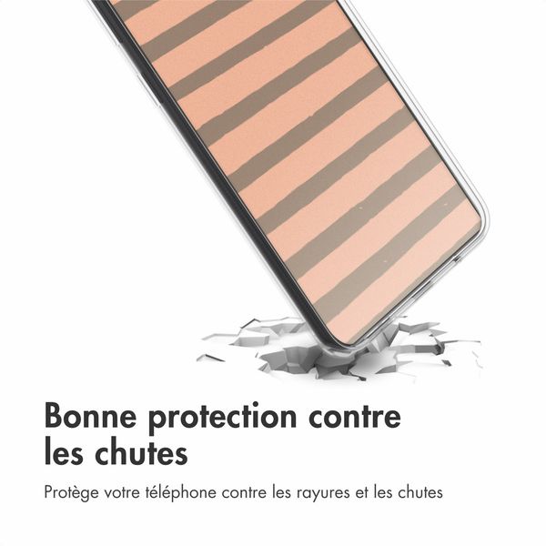 imoshion Coque Design Samsung Galaxy A51 - Striped peach reverse