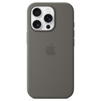 Apple Coque en silicone MagSafe Apple iPhone 16 Pro - Stone Gray