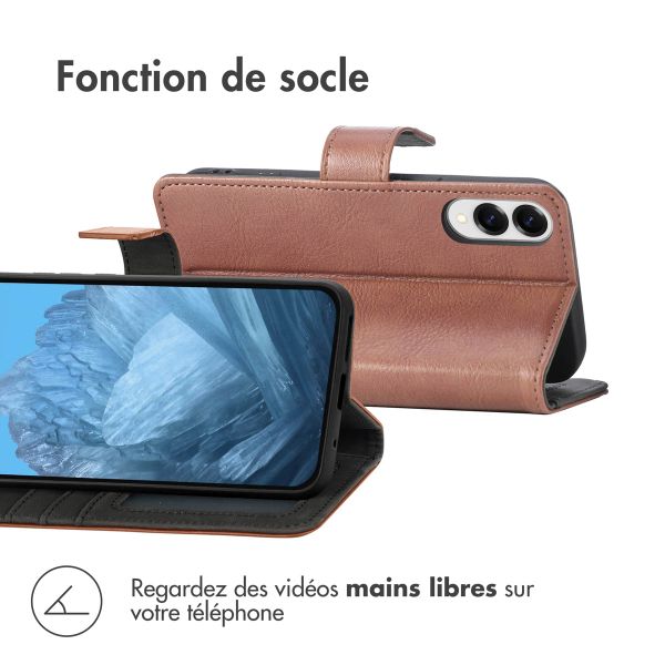 imoshion Étui de télephone portefeuille Samsung Galaxy S25 Edge - Marron