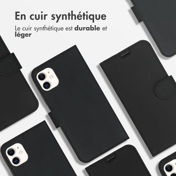 Accezz Étui de télephone Wallet Apple iPhone 11 - Noir