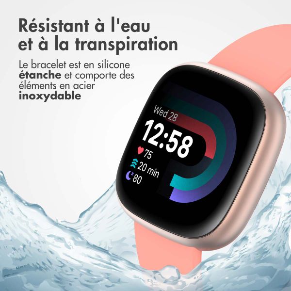 imoshion Bracelet silicone Fitbit Versa / Versa 2 / Versa Lite - Taille L - Grapefruit