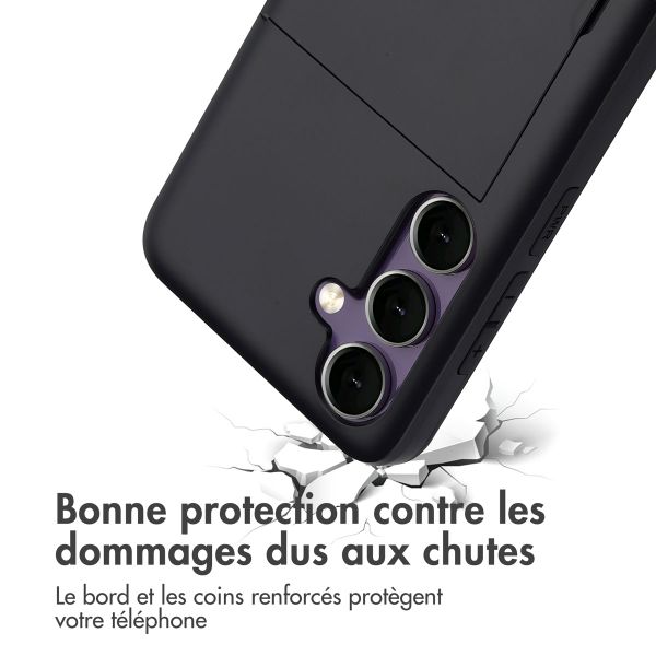 imoshion Coque arrière avec porte-cartes Samsung Galaxy S24 FE - Noir