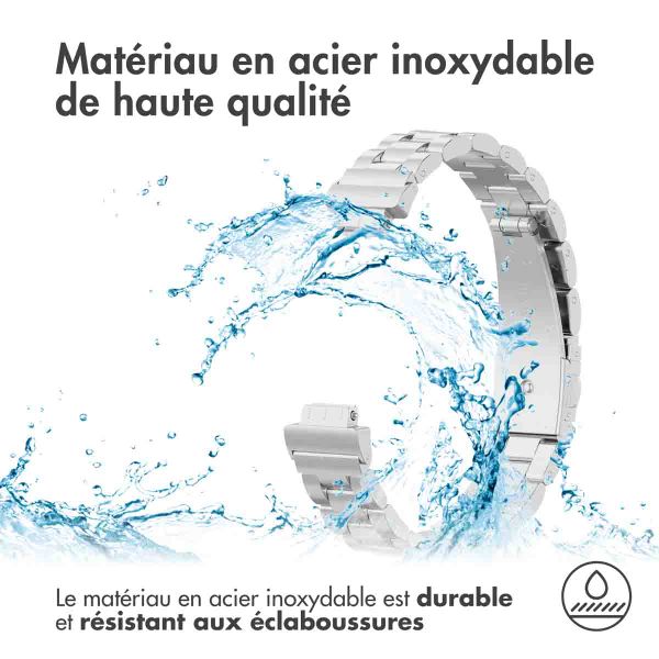 imoshion Bracelet en acier le Fitbit Inspire 2 / HR / ACE2 / ACE3 - Argent