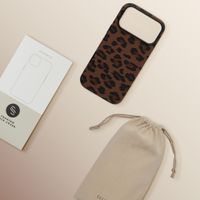 Selencia Coque Sabi imprimé panthère avec MagSafe Apple iPhone 17 Pro Max - Mocha Brown