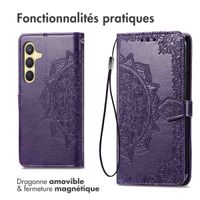 imoshion Etui de téléphone portefeuille Mandala Samsung Galaxy S24 - Violet