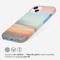 Selencia Aurora Coque Fashion iPhone 13 - ﻿Coque durable - 100 % recyclée - Sky Sunset Multicolor