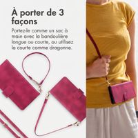 imoshion Etui de télephone portefeuille avec cordon Motorola Edge 70 Fusion - Rouge