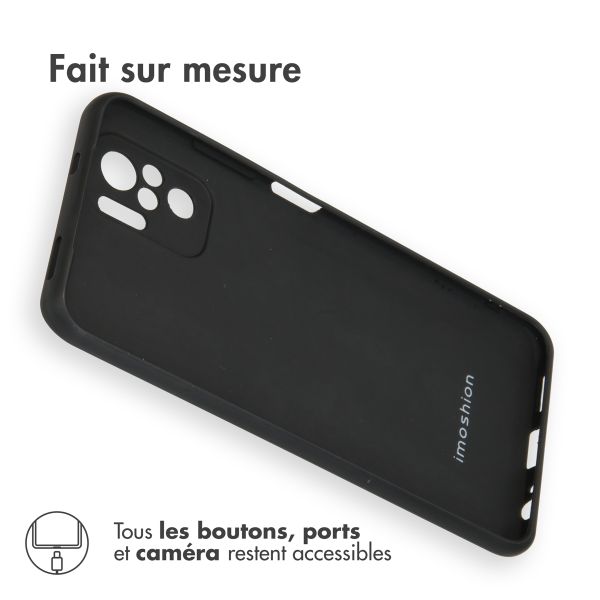 imoshion Coque Couleur Xiaomi Redmi Note 10 (4G) - Noir