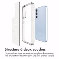 imoshion Coque arrière transparente Pailletée Samsung Galaxy A54 (5G) - Doré
