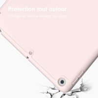 Accezz Étui de téléphone portefeuille Smart Silicone iPad 6 (2018) 9.7 pouces / iPad 5 (2017) 9.7 pouces - Rose