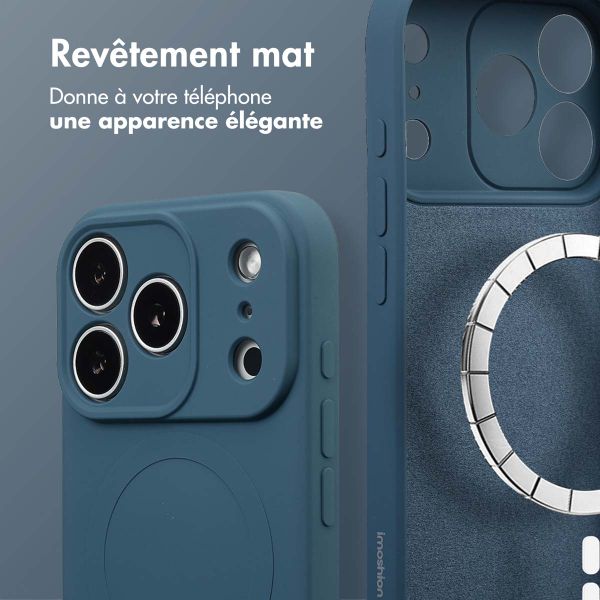 imoshion Coque Couleur avec MagSafe Apple iPhone 17 Pro Max - Bleu foncé