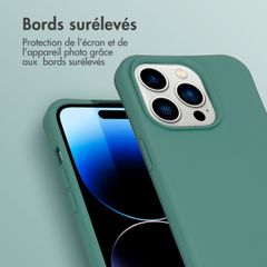 imoshion Coque de couleur avec cordon amovible iPhone 14 Pro - Vert foncé