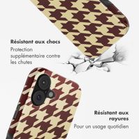 Selencia Coque arrière Vivid avec MagSafe Apple iPhone 17 - Pied-de-Poule