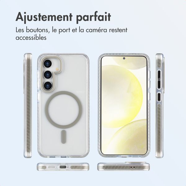 imoshion Coque Combat MagSafe Samsung Galaxy S24 - Gris
