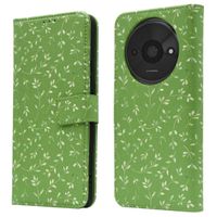 imoshion Étui de télephone portefeuille Design Xiaomi Redmi A3 - Green Flowers