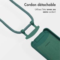 imoshion Coque arrière Color avec cordon amovible et MagSafe Samsung Galaxy S24 / S25 - Vert foncé
