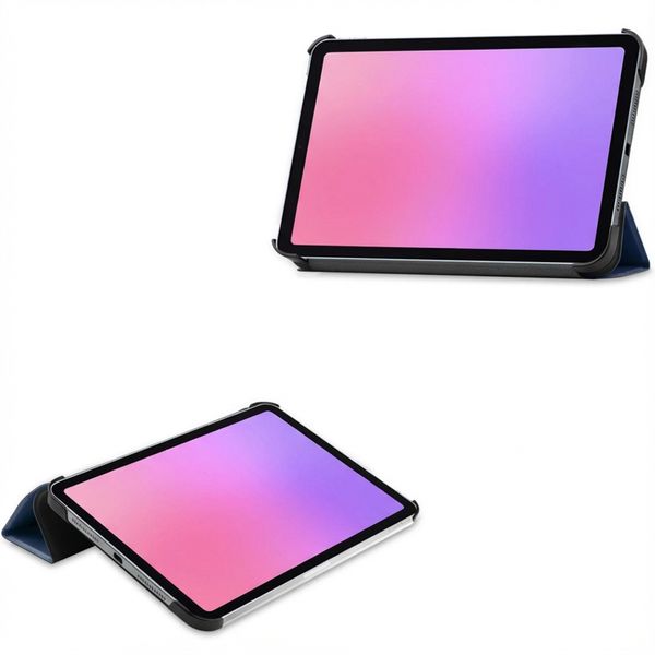 imoshion Coque tablette Trifold Apple iPad Mini 7 (2024) / iPad Mini 6 (2021) - Bleu foncé