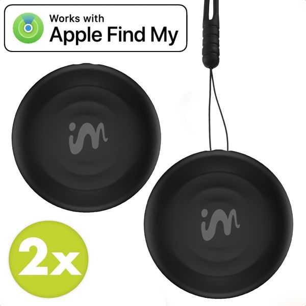 imoshion Mini Tag - Tracker Bluetooth pour iOS - 2 pack - Noir