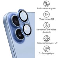 imoshion Protection Caméra en verre trempé 2 Pack Apple Apple iPhone 17 - Mist Blue
