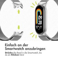 imoshion Bracelet magnétique milanais Xiaomi Smart Band 8 / 9 - Argent