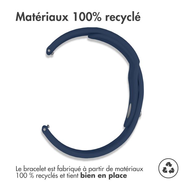 imoshion Bracelet sport en silicone  - Connexion universelle 18 mm - Bleu foncé