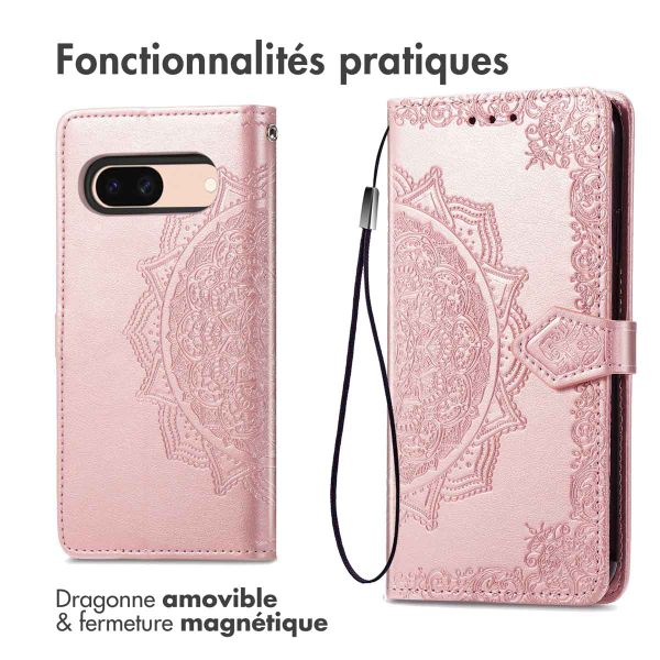 imoshion Etui de télephone Mandala Google Pixel 8a - Rose Doré