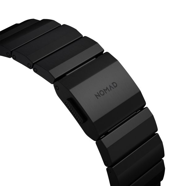 Nomad Bracelet à maillons en titane Apple Watch Series 1 á 10 / SE / Ultra (2) (44/45/46/49 mm) - Noir