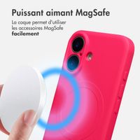 imoshion Coque Couleur avec MagSafe Apple iPhone 16 - Neon Pink