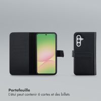 Selencia Étui portefeuille amovible Olyn avec MagSafe Samsung Galaxy A56 - Noir