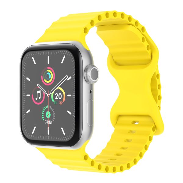 imoshion Bracelet en silicone athlétique Apple Watch Series 1 à 10 / SE / Ultra (2) (44/45/46/49 mm) - Jaune