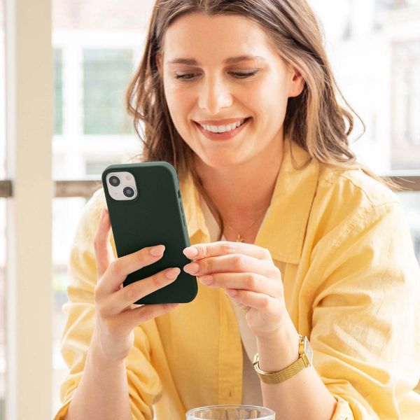 Accezz Coque Liquid Silicone Samsung Galaxy A55 - Forest Green