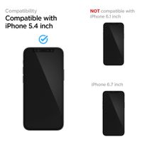 Spigen Protection d'écran en verre trempé GLAStR iPhone 12 Mini - Noir