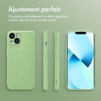 imoshion Coque Couleur avec MagSafe iPhone 13 - Vert