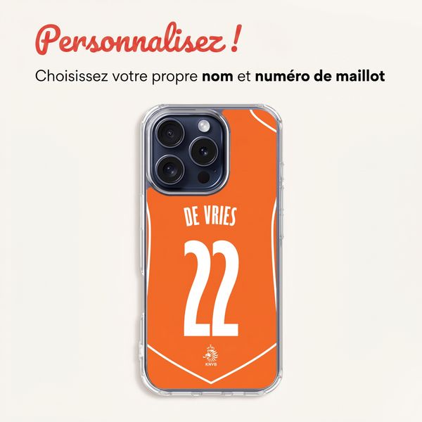 Crée ta propre coque arrière transparente Nederlands Elftal Apple iPhone 13 Pro - Équipe nationale néerlandaise '04