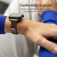 imoshion Bracelet slim Milanese Apple Watch Series 1 t/m 9 / SE (38/40/41 mm) | Series 10 / 11 (42 mm) - Vintage Gold