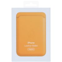 Apple Leather Wallet MagSafe (Apple Wallet 1st generation) - California Poppy