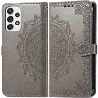 imoshion Etui de téléphone portefeuille Mandala Samsung Galaxy A53 - Gris