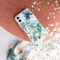 Selencia Coque très protectrice Zarya Fashion Samsung Galaxy A22 (5G) - Jungle Leaves