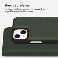 Accezz Étui de téléphone portefeuille en cuir de qualité supérieure 2 en 1 Apple iPhone 13 Mini - Vert