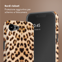 Selencia Coque arrière Vivid avec MagSafe Apple iPhone 17e / 16e - Wild Leo