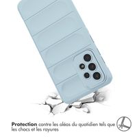 imoshion Coque arrière EasyGrip Samsung Galaxy A33 - Bleu clair