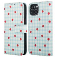 imoshion Étui de télephone portefeuille Design Apple iPhone 14 - Cherry Check